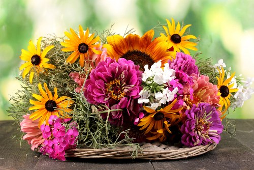 Beautiful bouquet delivered to doorstep